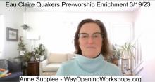 Anne Supplee PWE Eau Claire Quakers 3/19/2023 Anne Supplee PWE Eau Claire Quakers 3/19/2023